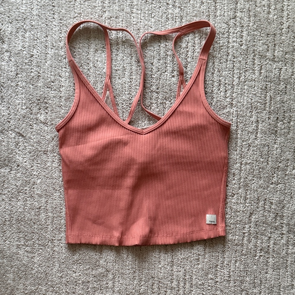 Vuori Coral Ribbed Top